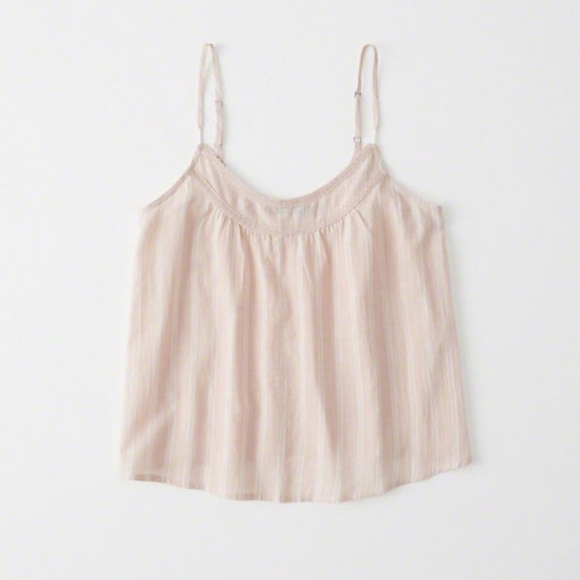 Abercrombie & Fitch Tops - Abercrombie Pink Woven Cami NWT 